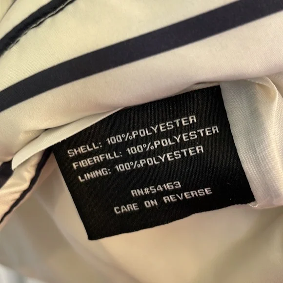 NWT LOFT Navy and White Puffer Vest - Picture 4 of 4